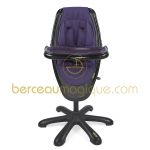 Chaise haute Loop assise violet / ch�ssis noir - Mamas and Papas