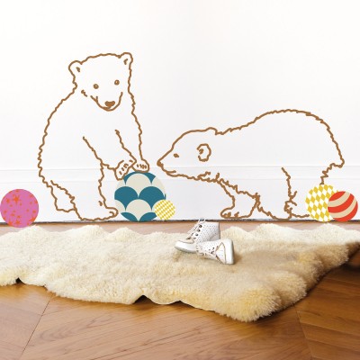 Stickers mural Oursons (80 cm) par Mimi'lou