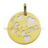 Pendentif  message d'amour 
