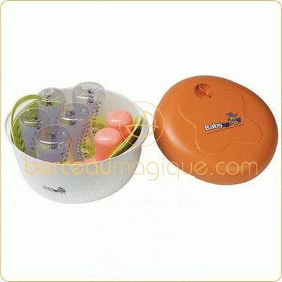 St�rilisateur micro-ondes (orange, anis et blanc)  par Babymoov