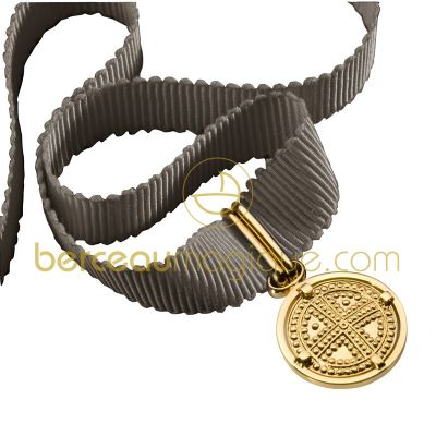 Pendentif Croix Saint Sim�on ( ruban marron) par La Monnaie de Paris