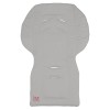 Assise pour poussette canne reversible gris clair
