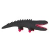 Crocodile g�ant � roulettes gris fonc� (105 cm)