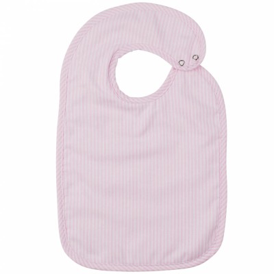 Bavoir pink stripe