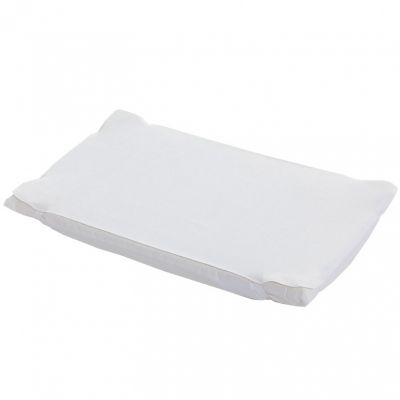 Protège matelas en tissu bouclette blanc (46 x 82 cm)