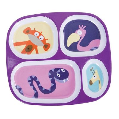 Assiette multi-portions Animaux fille par Sebra