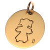 M�daille Pastille Petite fille (Grand mod�le)