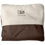 Couverture coupe-vent marron et ivoire (100 x 72 cm) - Red Castle