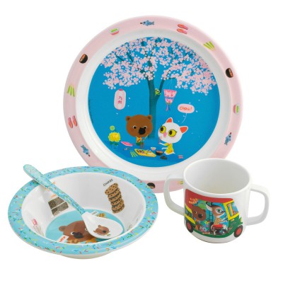 Coffret repas 4 pi�ces Mouk par Petit Jour Paris