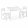 Ensemble table et 2 chaises blanc