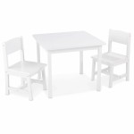 Ensemble table et 2 chaises blanc - KidKraft