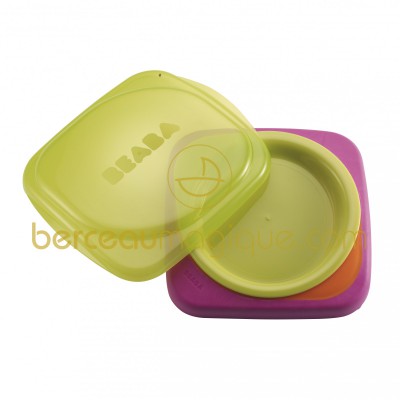 Assiette �volutive soft gipsy vert par B�aba