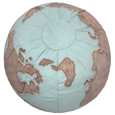 Pouf mondito bleu