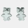 Boucles d'oreilles petite fille (Or blanc) 