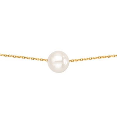 Collier Ma premi�re perle (or jaune 750�)    par  Berceau magique bijoux