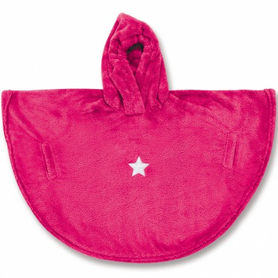 Poncho de bain stary fuchsia