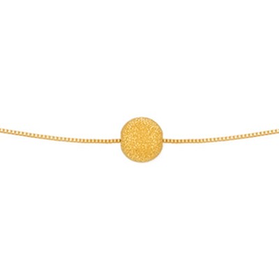 Collier Boule diamant�e (or jaune 750�) par Berceau magique bijoux