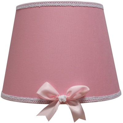 Abat-jour linen nature rose pour suspension (35 x 28 cm)