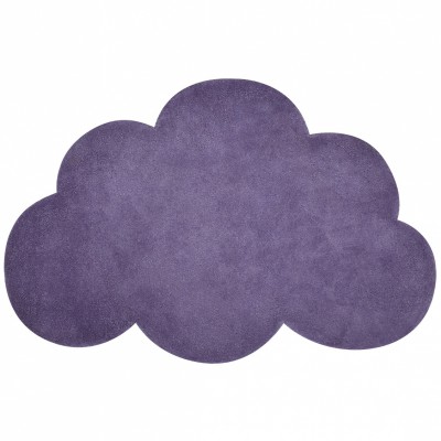 Tapis coton nuage mauve by sophie cordier (64 x 100 cm)