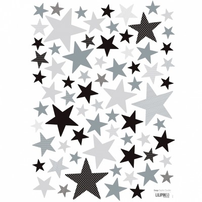 Stickers a3 my superstar grey remix by sophie cordier (29,7 x 42 cm)