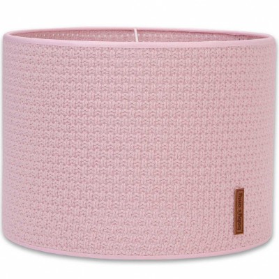 Abat-jour robust maille rose (30 cm)