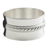 Rond de serviette Marine (m�tal argent�)