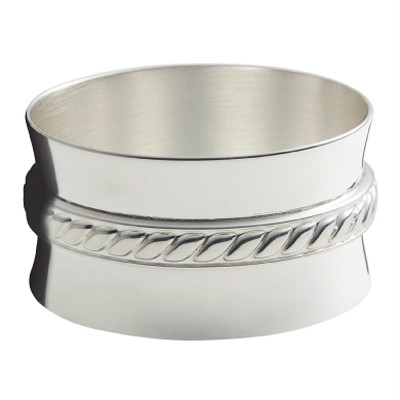 Rond de serviette Marine (m�tal argent�) par Ercuis