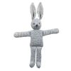 Lapin hochet bio gris (20 cm)