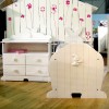 Lit b�b� � barreaux Lapin 60 X 120 cm finition laqu� blanc
