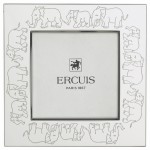 Cadre � photos El�phants (m�tal argent�) - Ercuis