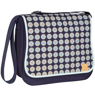 Sac à langer bandoulière basic à rabat navy daisy