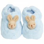 Chaussons hochet lapin bleu ciel - Trousselier