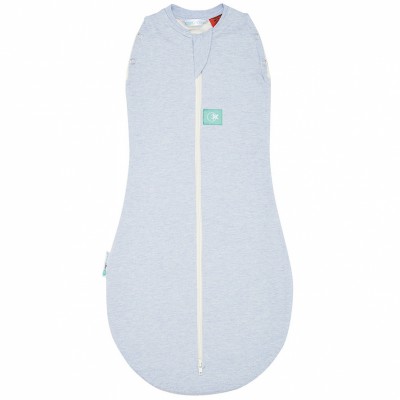 Gigoteuse d'emmaillotage hiver coton bio ergococoon bleue tog 2.5 (60 cm)