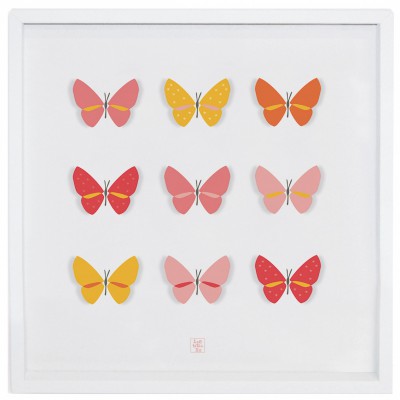 Poster encadré une belle collection hello spring by leatitia ho (30 x 30 cm)