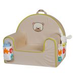 Fauteuil club malin plaid anis - Tin�o