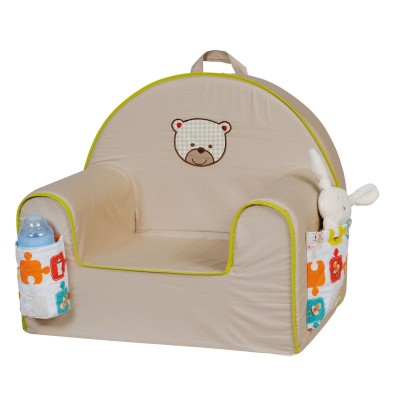 Fauteuil club malin plaid anis par Tin�o