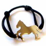 Bracelet cordon Cheval (or jaune ou blanc) - Loupidou