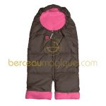 Combizip marron et framboise (taille 1) - Red Castle