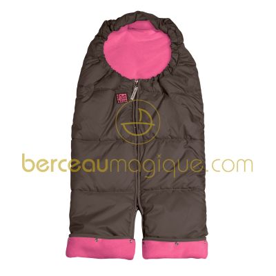 Combizip marron et framboise (taille 1) par Red Castle