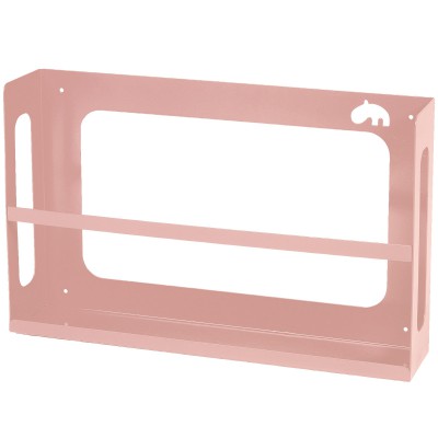 Etagère métal pour livres rose