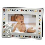 Cadre photo Alphabet (m�tal argent�) - Orf�vrerie de Cr�vigny 