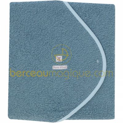 Sortie de bain personnalisable Aquarelle bleue par Sucre d'orge