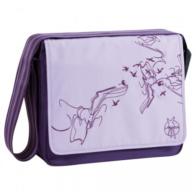 Sac � langer mallette Casual oiseaux violet par L�ssig