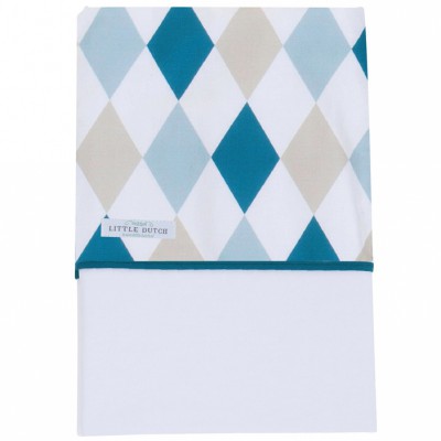 Drap de berceau losanges menthe (70 x 100 cm)