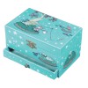Bo�te � bijoux musicale Crocodile p�che bleu