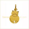 Pendentif chat (or jaune)