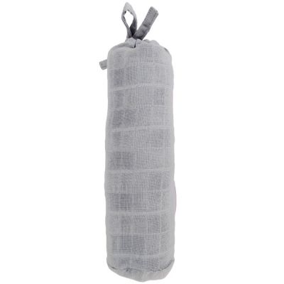 Drap housse en coton bio gris (40 x 80 cm)