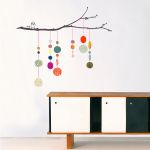 Sticker mural chambre enfant Fils de perles par Mimi'lou