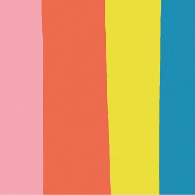 Frise adhésive rayures multicolores by carly gledhill (410 cm)