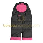 Combizip noir et framboise (taille 1) - Red Castle